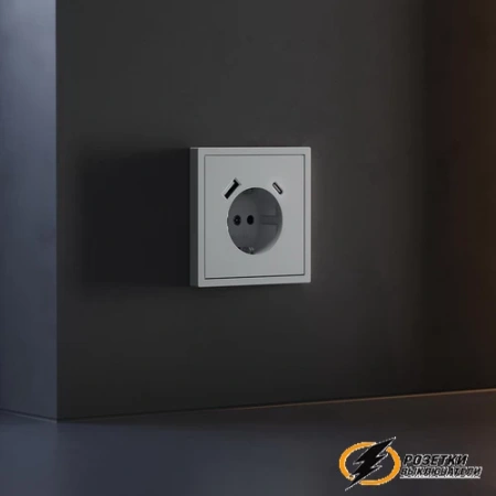 Накладка розетки зарядки тип А+C Voltum S70 серая VLS001015
