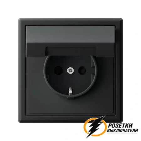 Розетка с крышкой ip20 16а 250в автозажимная ArtGallery карбон