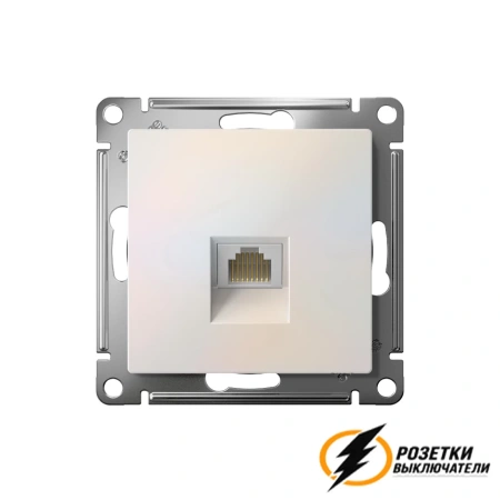 Компьютерная розетка rj45 UTP/FTP cat 5e AtlasDesign жемчуг