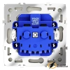 Розетка с заземлением со шторками 16а 250в Voltum S70 шелк VLS040203