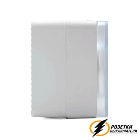 Розетка накладная двойная с прозрачной крышкой ip54 16а 250в AtlasDesign Profi белая