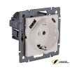 Розетка с USB зарядкой 2 порта А+C 2400mA Kollinger Aspekt кашемир
