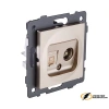 Розетка тв и интернет rj45 cat 6 Kollinger Aspekt золото