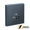 Зарядка USB 2 порта тип А-С 3000 mA ArtGallery грифель