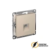 Телефонная розетка rj11 AtlasDesign песочная