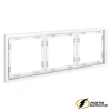 Рамка 3 местная Voltum S70 белая матовая VLS100301