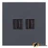 Розетка двойная HDMI Rikett базальт