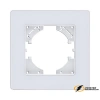 Рамка пластиковая 1 местная Kollinger Eleganz Acryl белая
