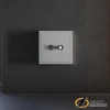 Накладка телевизионной розетки Voltum S70 серая VLS001615
