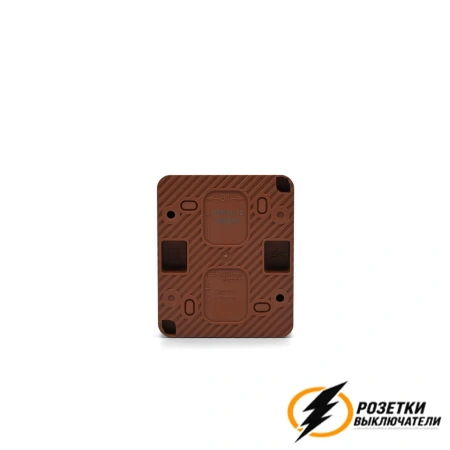 Выключатель накладной одноклавишный с подсветкой ip54 AtlasDesign Profi террактовый