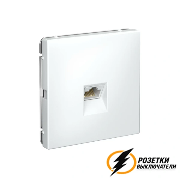 Компьютерная розетка rj45 UTP cat 6 ArtGallery белая
