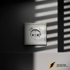 Розетка с USB зарядкой 2 порта, А+C 3,2 mA Voltum S70 шелк VLS040503