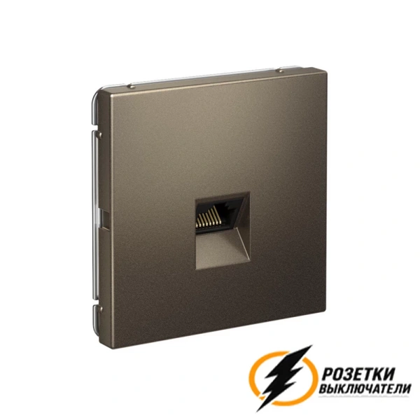 Компьютерная розетка rj45 UTP cat 5e ArtGallery мокко