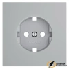 Накладка розетки с заземлением Voltum S70 серая VLS000615