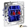 Аудио розетка Voltum S70 Metal никель VLSM001511+VLS0603M