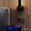 Выключатель трехклавишный Voltum S70 графит VLS030106