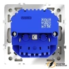 Розетка с USB зарядкой 2 порта, А 3,2 mA Voltum S70 шелк VLS040403