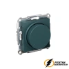 Диммер поворотно-нажимной 10-400Вт, LED 3-150Вт AtlasDesign изумруд