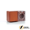 Розетка с выключателем одноклавишеым накладная ip54 16/10а 250в AtlasDesign Profi террактовая