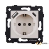 Розетка с USB зарядкой 2 порта А+C 2400mA Kollinger Aspekt кашемир