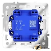 Выключатель двухклавишный с подсветкой Voltum S70 Metal антрацит VLSM000412+VLS020200