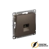 Компьютерная розетка rj45 UTP/FTP cat 5e AtlasDesign мокко