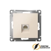 Компьютерная розетка rj45 UTP/FTP cat 6 AtlasDesign бежевая