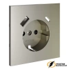 Накладка розетки зарядки тип А+C Voltum S70 шелк VLS001003