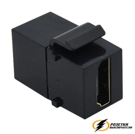 Розетка двойная HDMI + интернет rj45 cat 5 Rikett лен