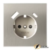 Накладка розетки зарядки тип А+C Voltum S70 Metal никель VLSM001010