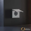 Накладка розетки с крышкой IP40 Voltum S70 серая VLS000815