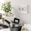 Розетка двойная с заземлением 10а 250в Werkel белая