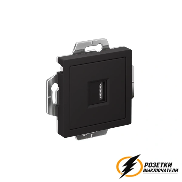 Розетка HDMI ArtGallery карбон