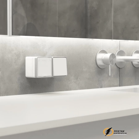 Розетка накладная с крышкой ip40 16а 250в Werkel Gallant белая