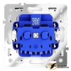 Розетка с крышкой ip40 16а 250в Voltum S70 белая матовая VLS040301