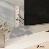 Розетка компьютерная rj45 двойная cat 5e Werkel перламутровая рифленая