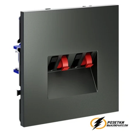 Аудио розетка Voltum S70 титан VLS060305