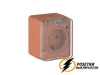 Розетка накладная с прозрачной крышкой ip54 16а 250в AtlasDesign Profi террактовая