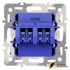 Аудио розетка Voltum S70 хлопок VLS001513+VLS0603M