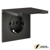 Накладка розетки с крышкой IP40 Voltum S70 титан VLS000805