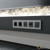Рамка 5 местная Werkel Slab дымчатый софт