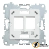 Розетка двойная HDMI + интернет rj45 cat 5 Rikett капучино
