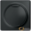 Розетка с крышкой ip44 16а 250в OneKey чёрная