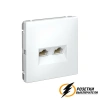 Компьютерная розетка rj45 двойная UTP cat 6 ArtGallery белая