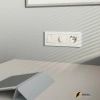 Розетка с USB зарядкой 2 порта А+C 3,0 mA Werkel айвори матовая