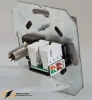 Розетка тв и интернет rj45 cat 6 Liregus Epsilon-Retro черная