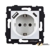 Розетка с USB зарядкой 2 порта А+C 2400mA Kollinger Aspekt белая