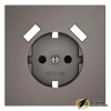 Накладка розетки зарядки тип А+А Voltum S70 капучино VLS000913