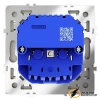 Розетка с USB зарядкой 2 порта, А 3,2 mA Voltum S70 сталь VLS040404