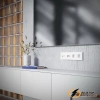 Розетка тв и интернет Voltum S70 белая глянцевая VLS060700